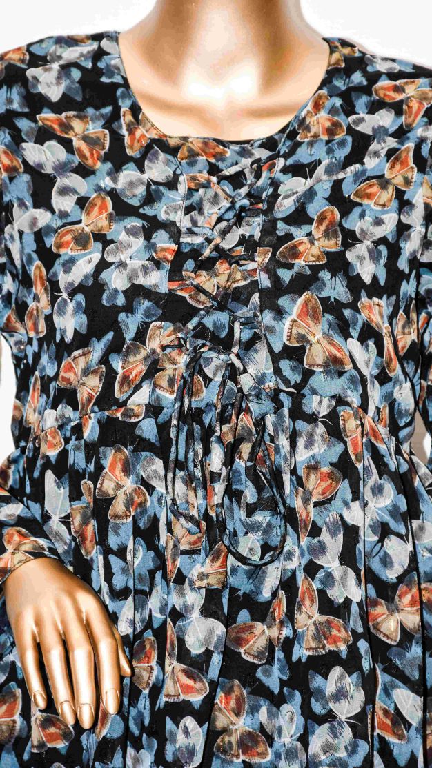 Co-Ord Set Lace-Up Top Butterfly