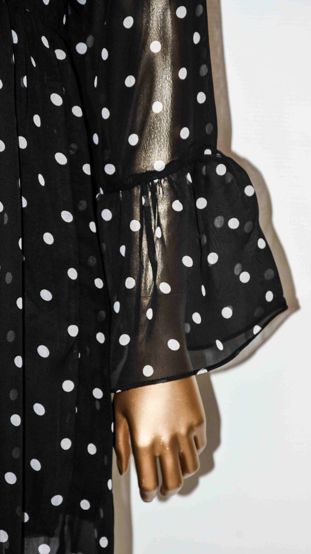 Co-Ord Set Lace-Up Top Polka Dots