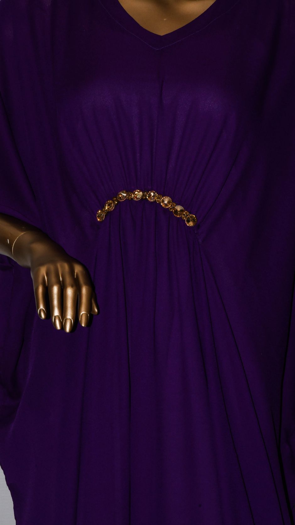 Maxi Kaftan Plain Indigo