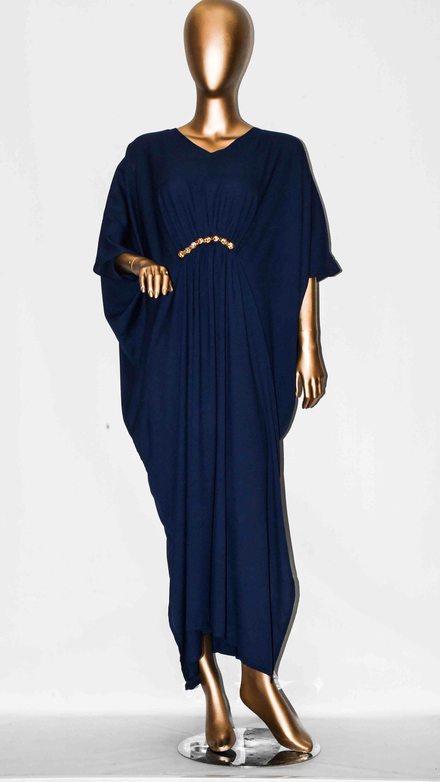 Maxi Kaftan Plain Navy Blue