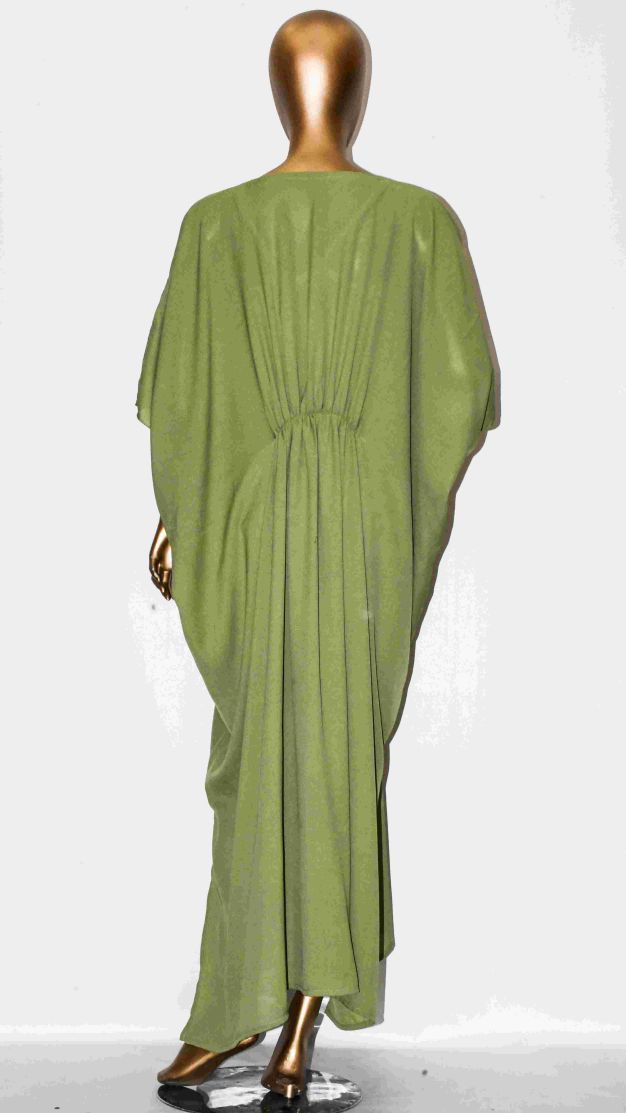 Maxi Kaftan Plain-Pistachio Green