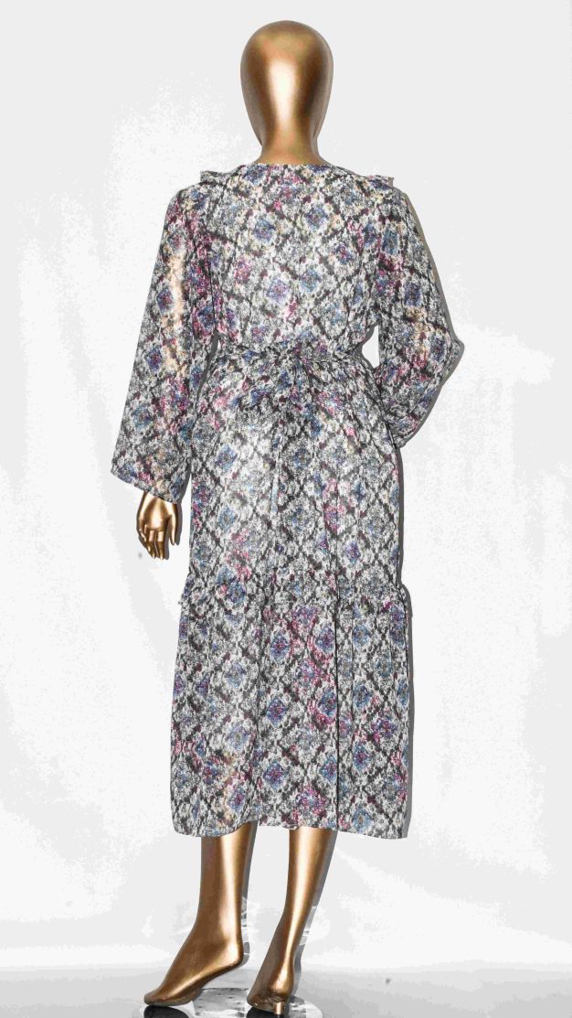 Maxi Frill-Vintage 70's Grey