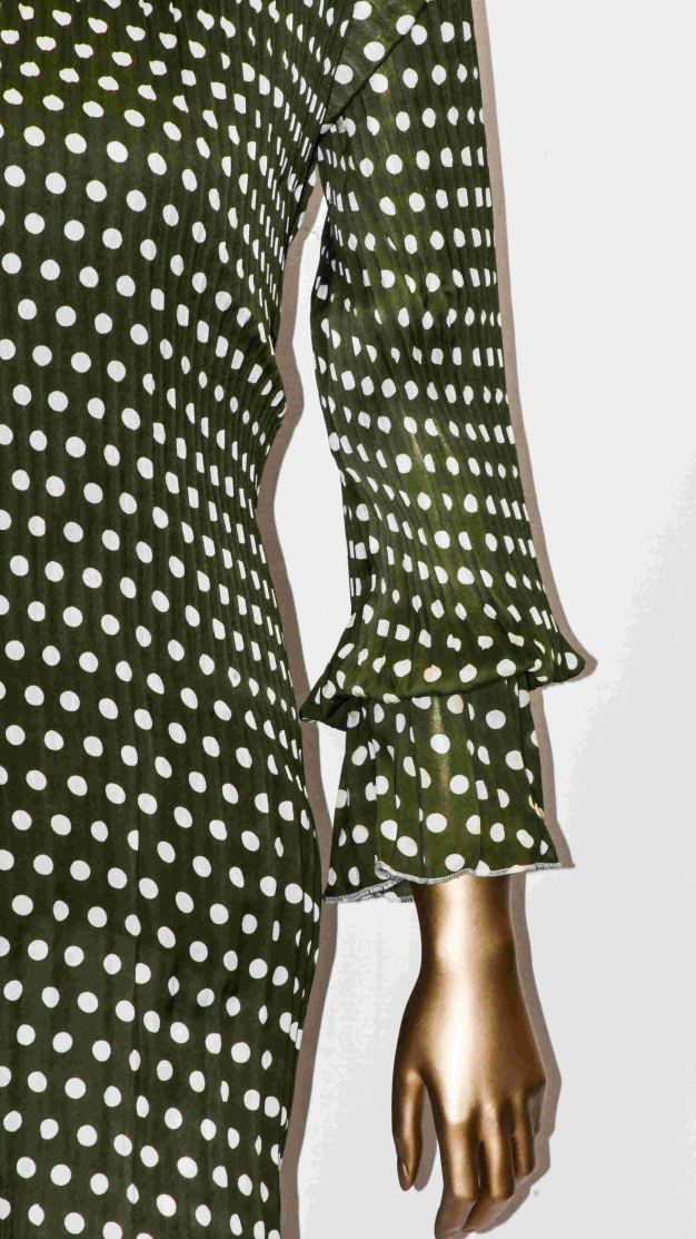 Top Crushed Chiffon-Bottle Green