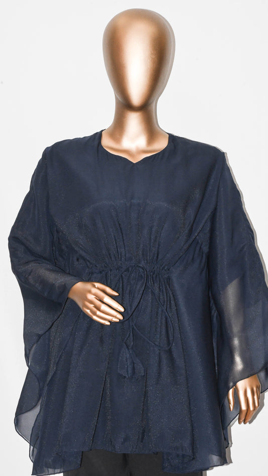 Kaftan Top-Navy Blue