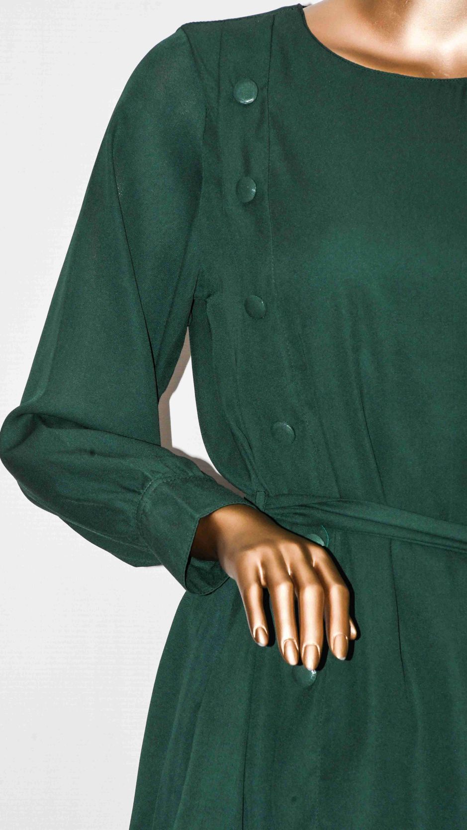 Top Side Button-Hunter Green