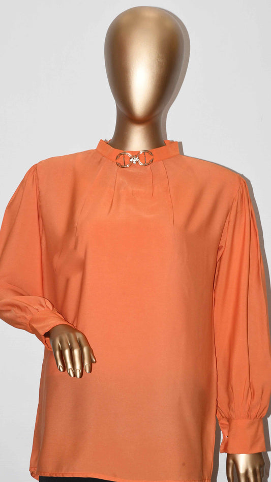 Top Plain Neck Buckle_Neon Orange