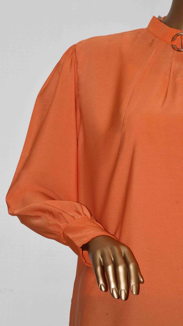 Top Plain Neck Buckle_Neon Orange