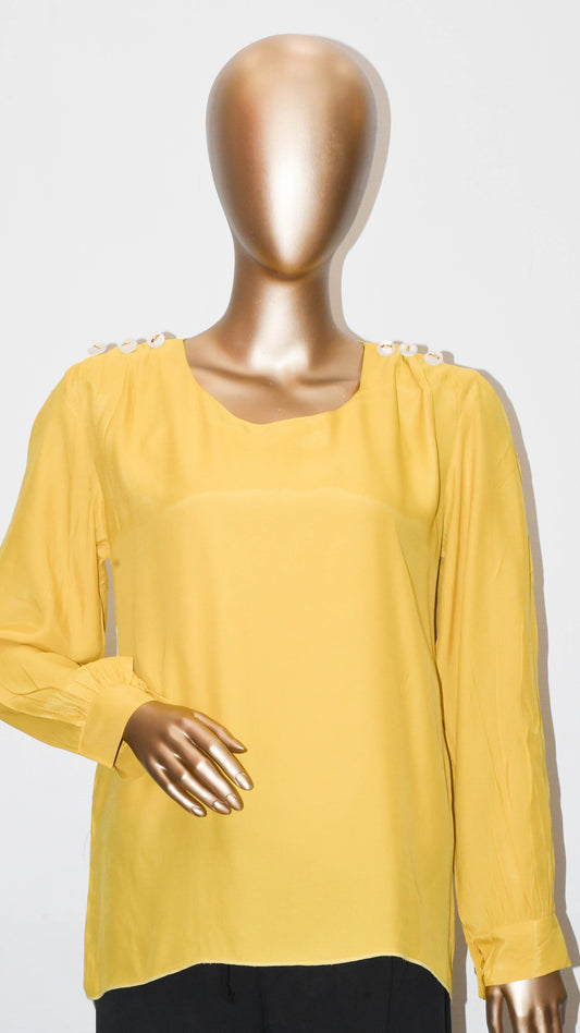 Top Button Shoulder- Honey Glow