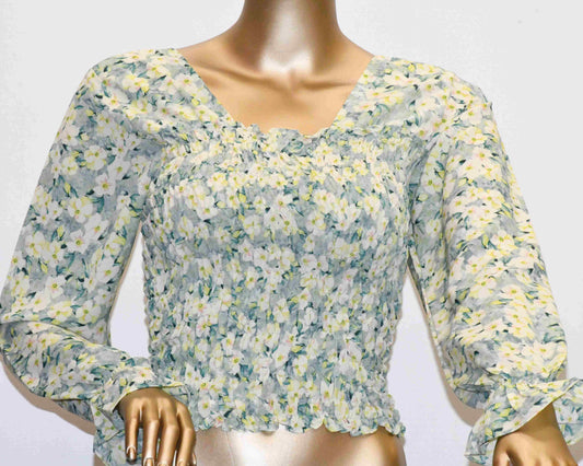 Crop Top Smoke-Light Green