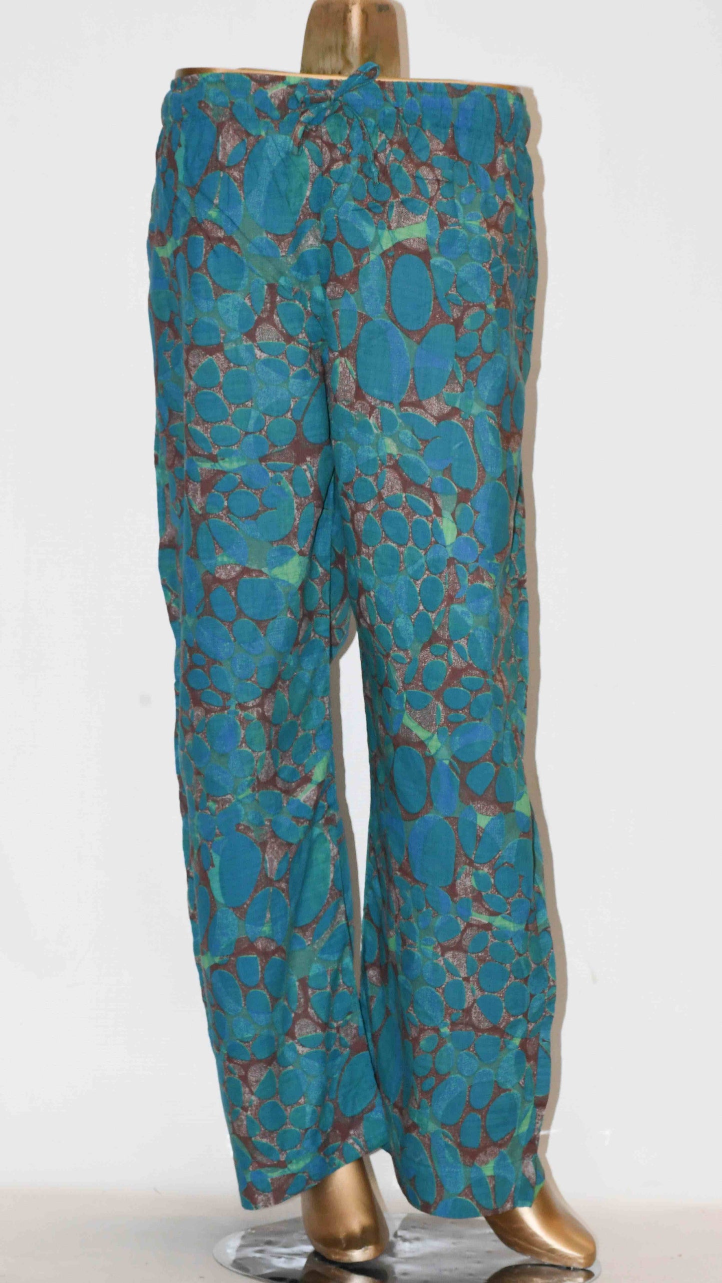 Tie Knot Lawn Co-Ord Set Sea & Sand