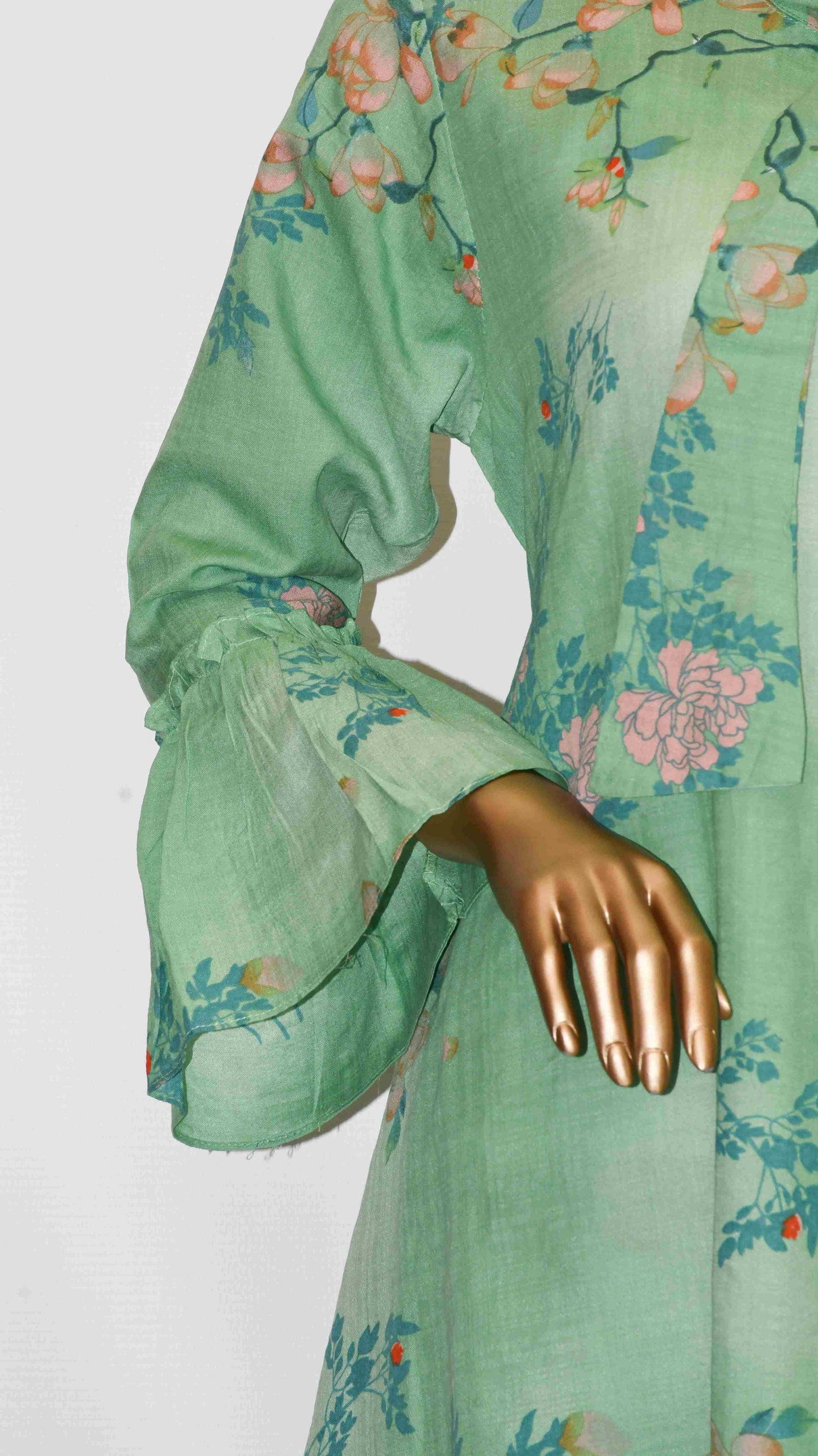 Tie Knot Lawn Co-Ord Set Fade Green