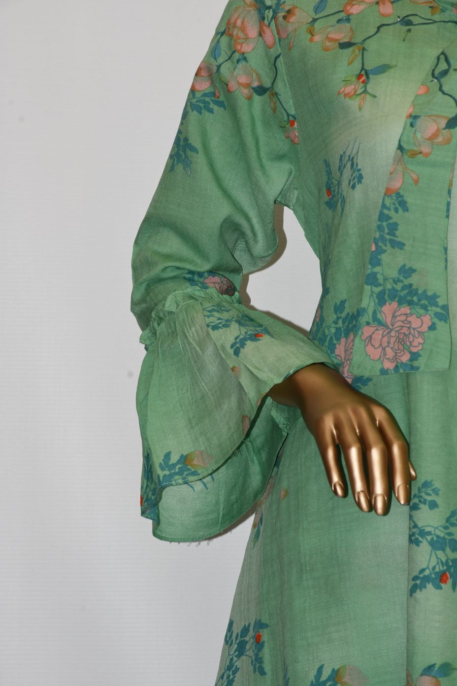 Tie Knot Lawn Co-Ord Set Fade Green