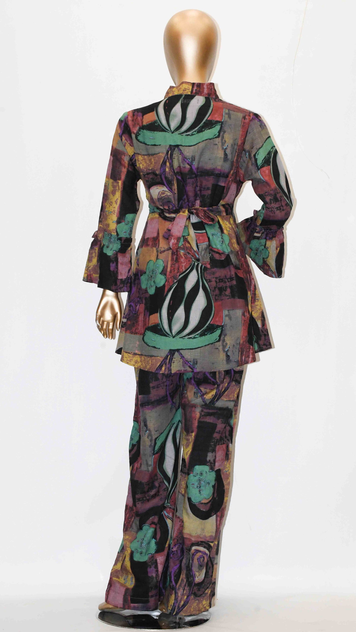 Tie Knot Lawn Co-Ord Set Dare Funky