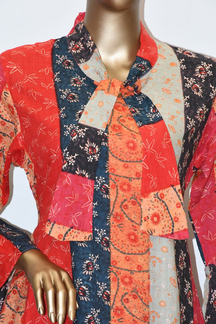 Tie Knot Lawn Co-Ord Set Multicoloured