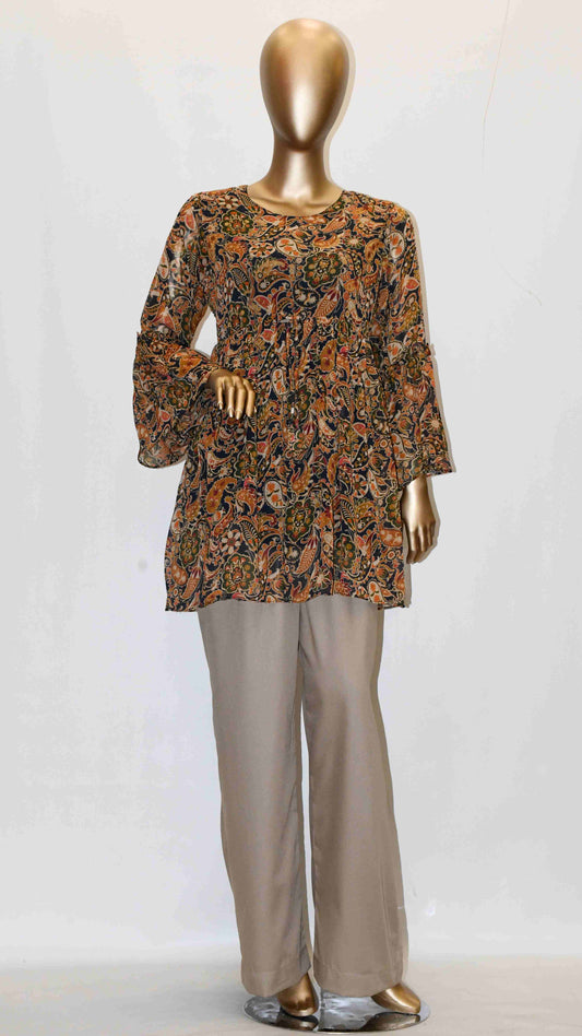 Co-Ord Set Matching Trouser Paisley Print