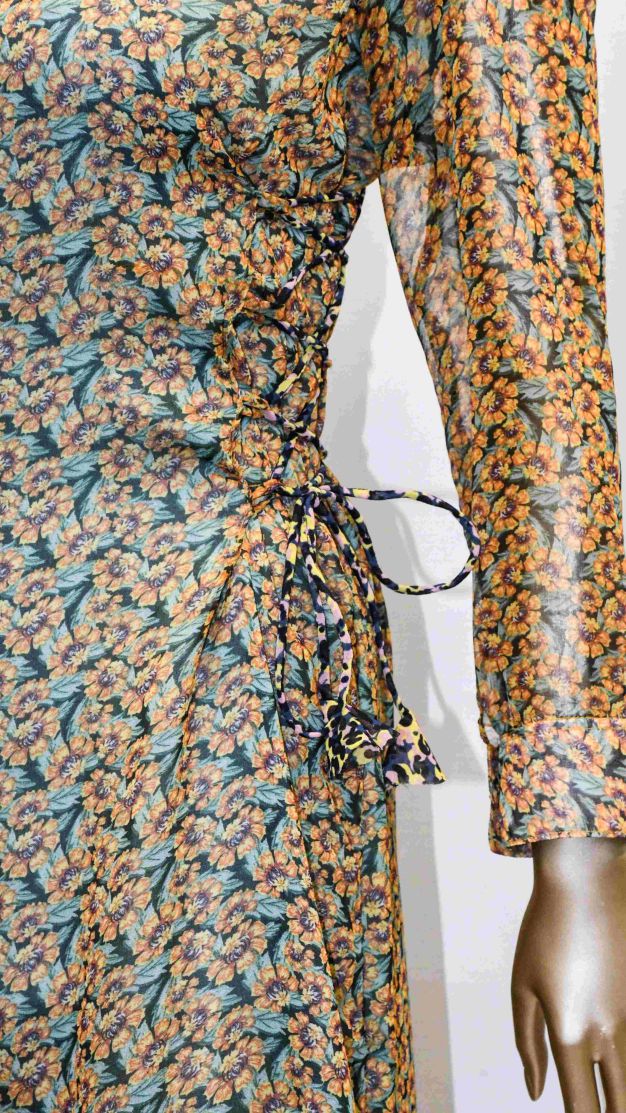 Maxi Side Laces-Green Floral