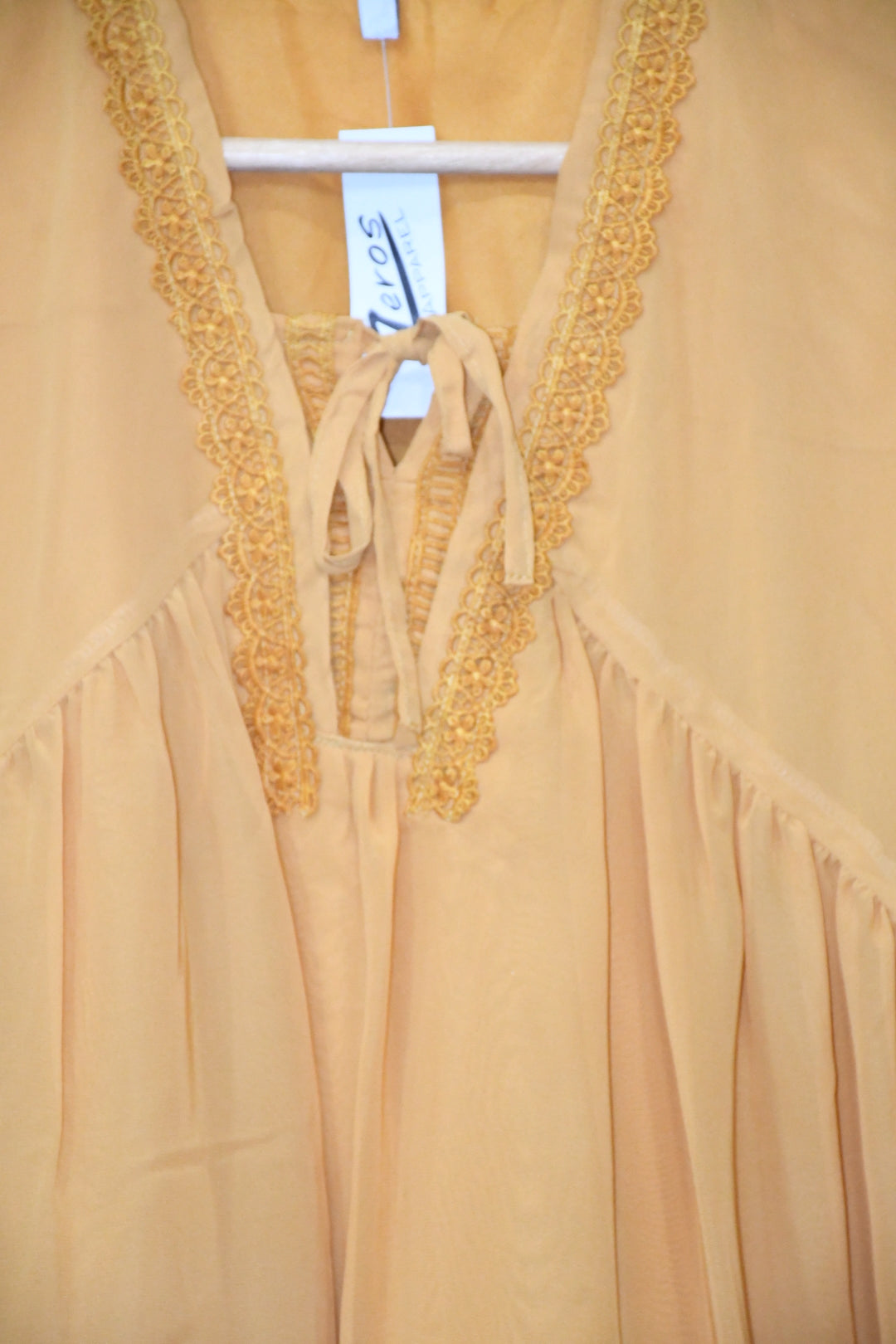 Lace Work Top Honey Gold