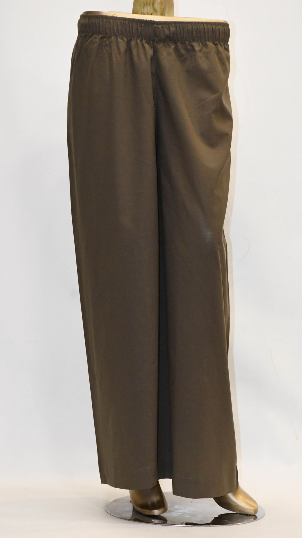 Co-Ord Set Ban Neck-Olive Brown