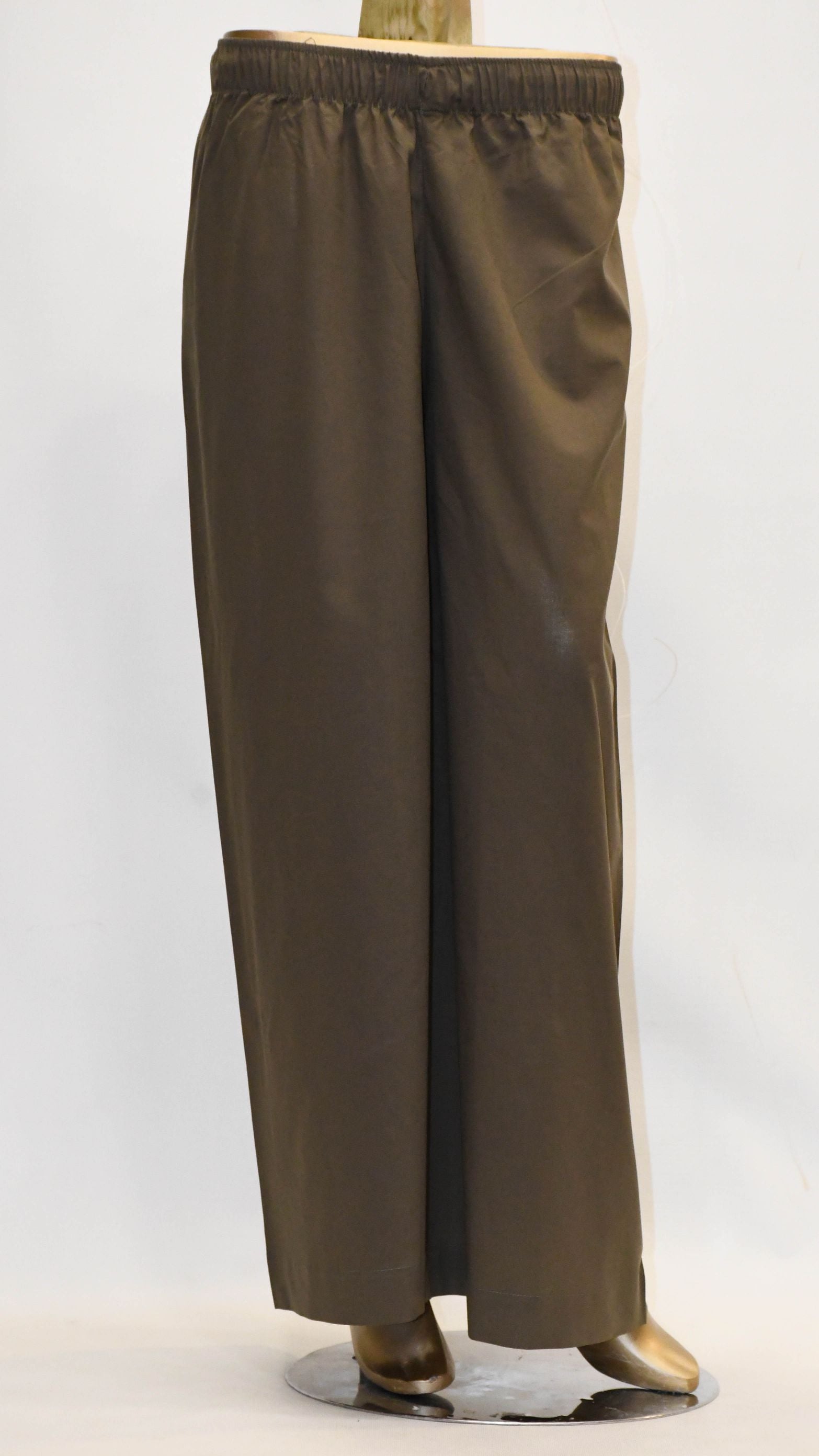 Co-Ord Set Ban Neck-Olive Brown