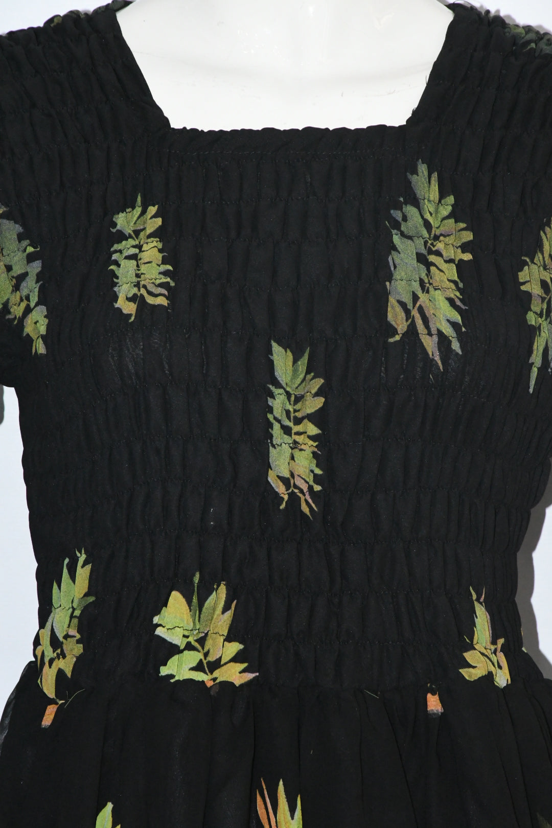 Maxi Chest Smock-Vintage Japanese Floral