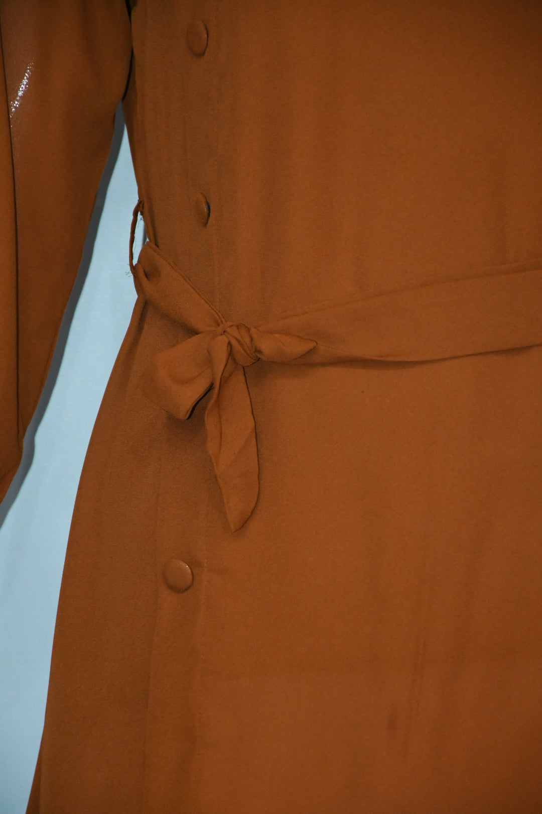 Top Side Button-Burnt Orange