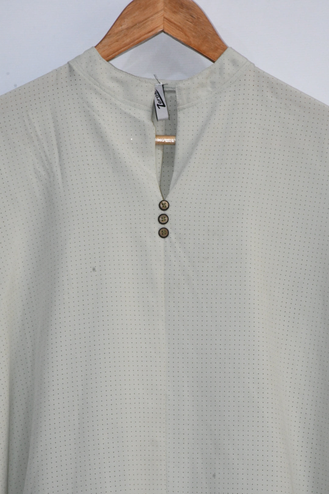 Top Henley Neck-Pistachio