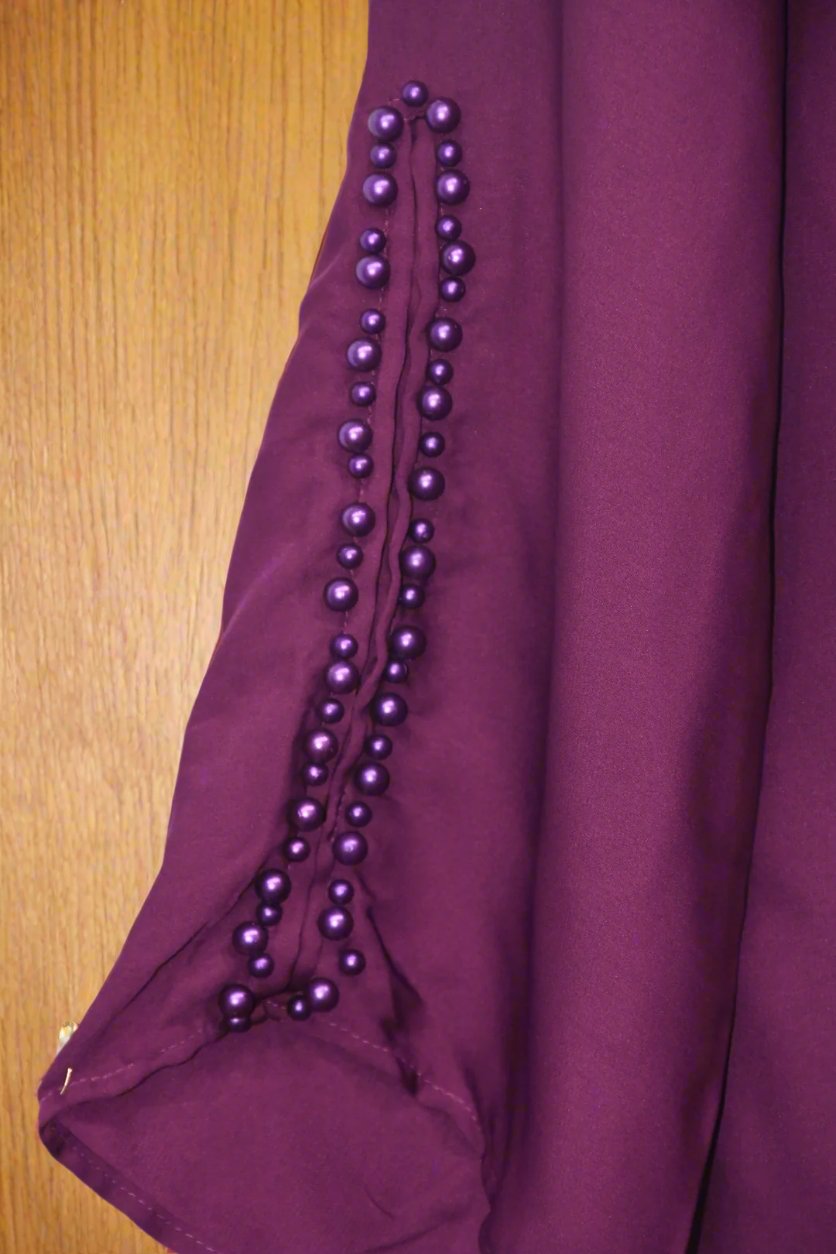 Top Pearl Sleeves-Magenta