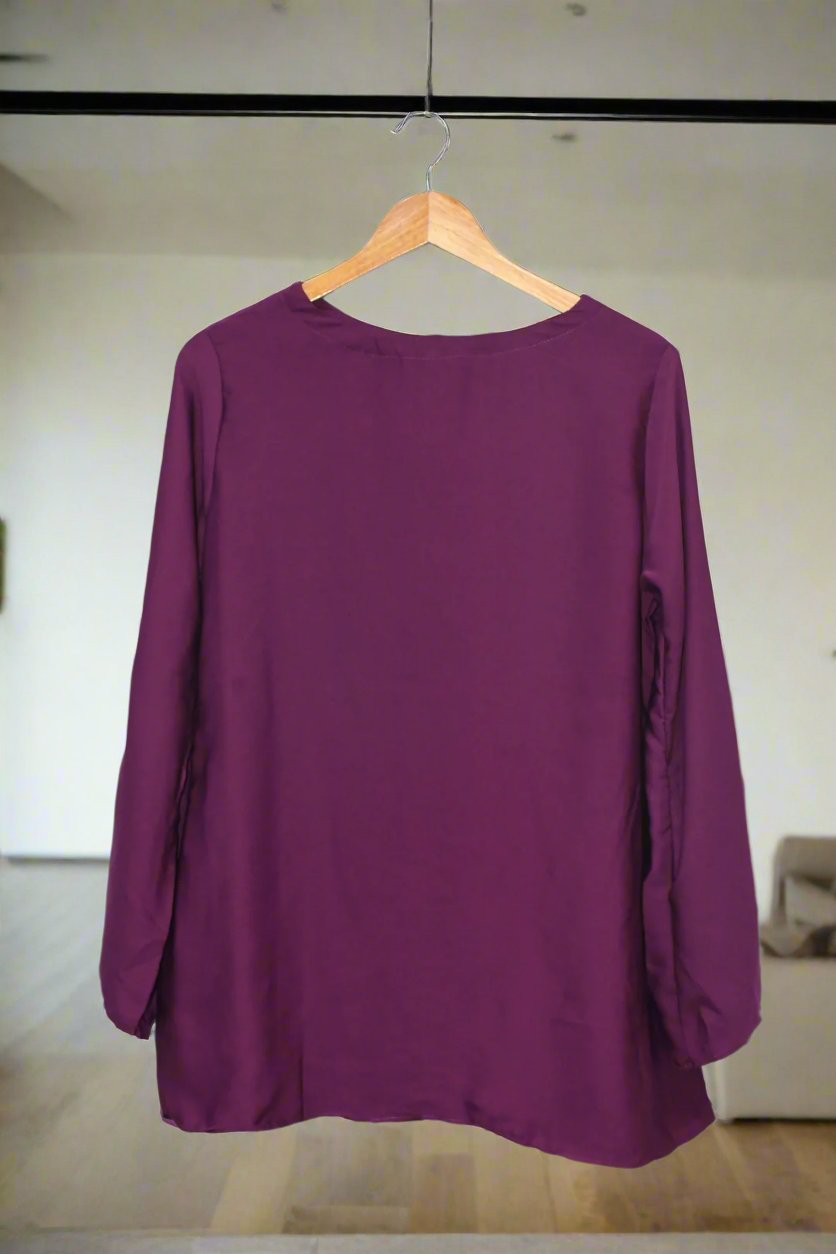 Top Pearl Sleeves-Magenta