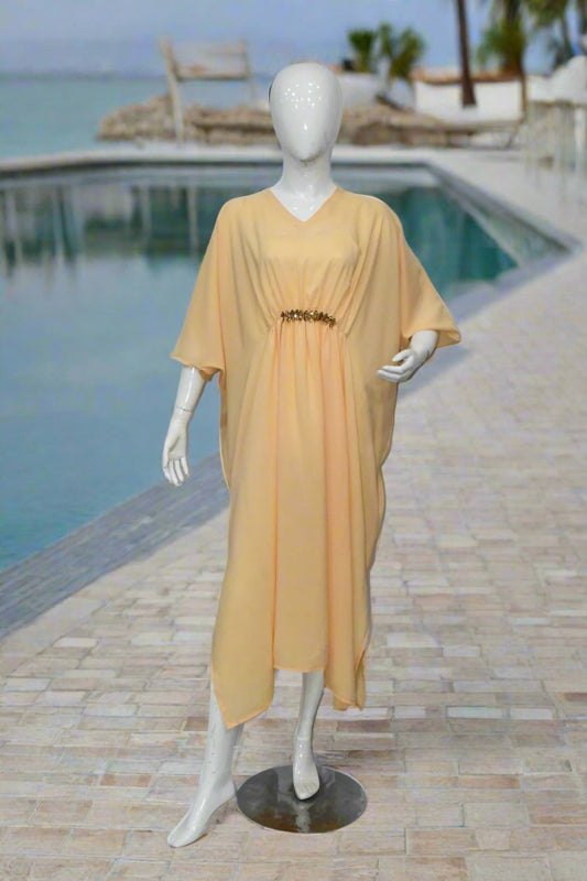 Maxi Kaftan Plain-Macaroon