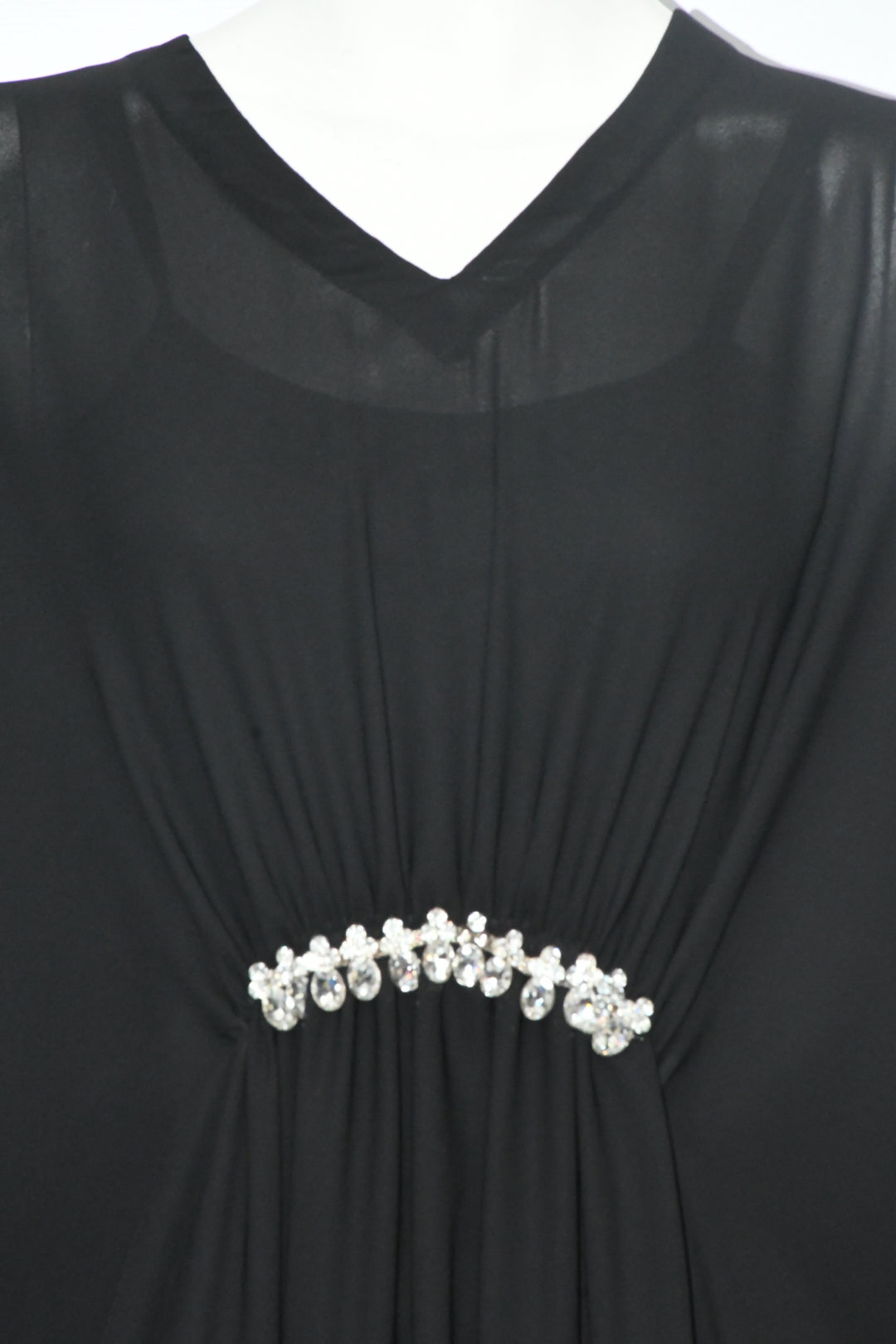 Maxi Kaftan Plain-Jet Black