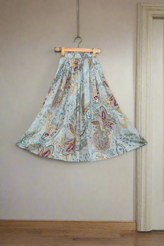 Teen Age Skirt-Paisley Print