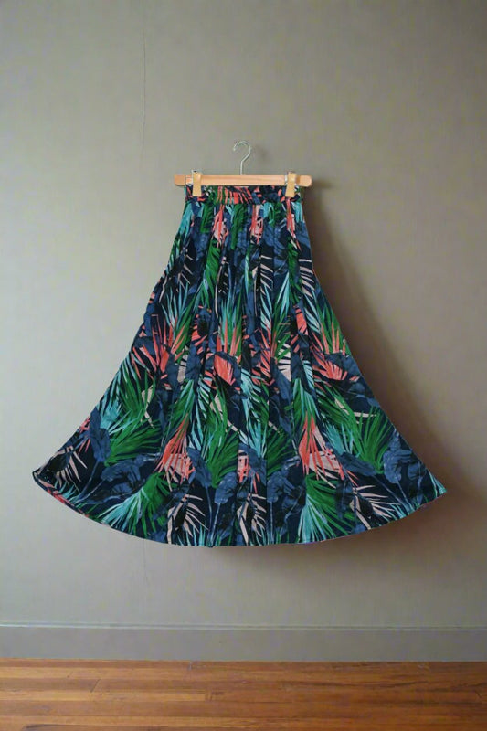 Teen Age Skirt-Tropical Palm