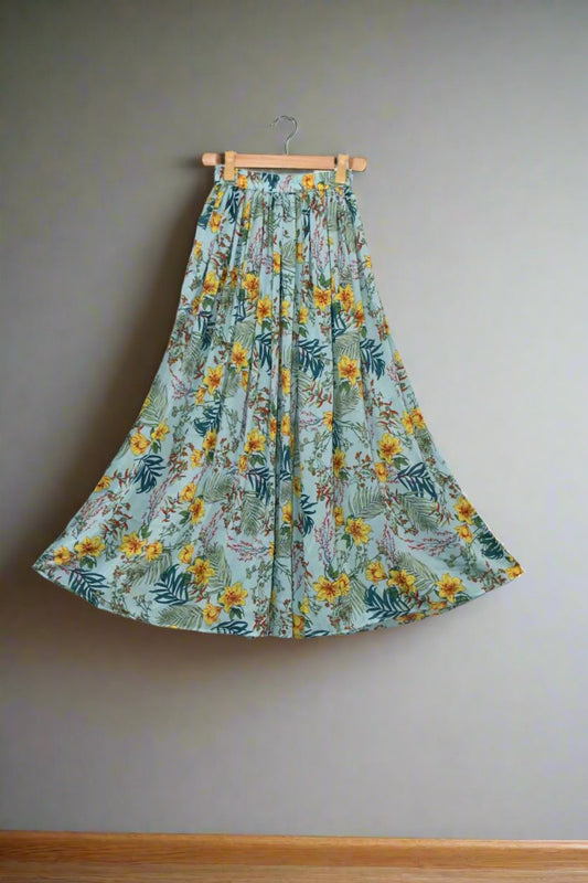 Teen Age Skirt-Rockman Floral