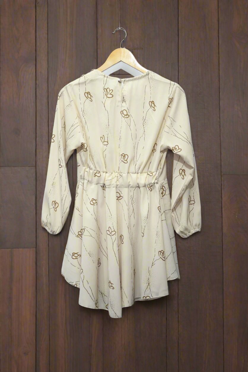 Korean style top and trouser –Ivory tree of life