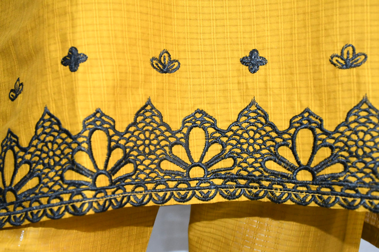 Mustard Embroidered Shirt and Trouser