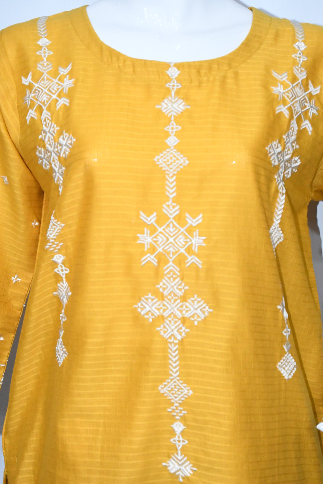 Sunflower Yellow Embroidered Shirt and Trouser