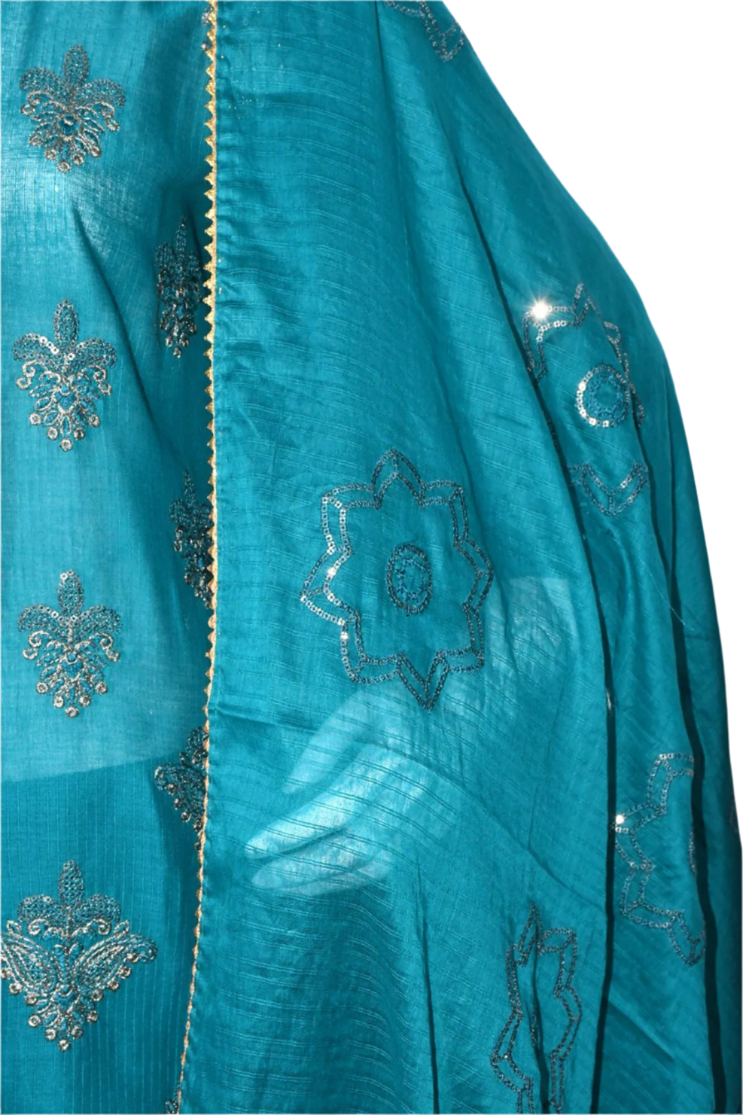 Sea Green Embroidered Shirt,Trouser & Dopatta