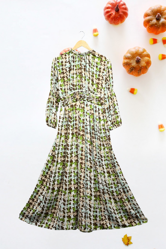 Pintax Midi Dress-Jade Floret