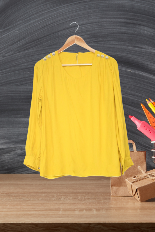 Top Button Shoulder- Honey Glow