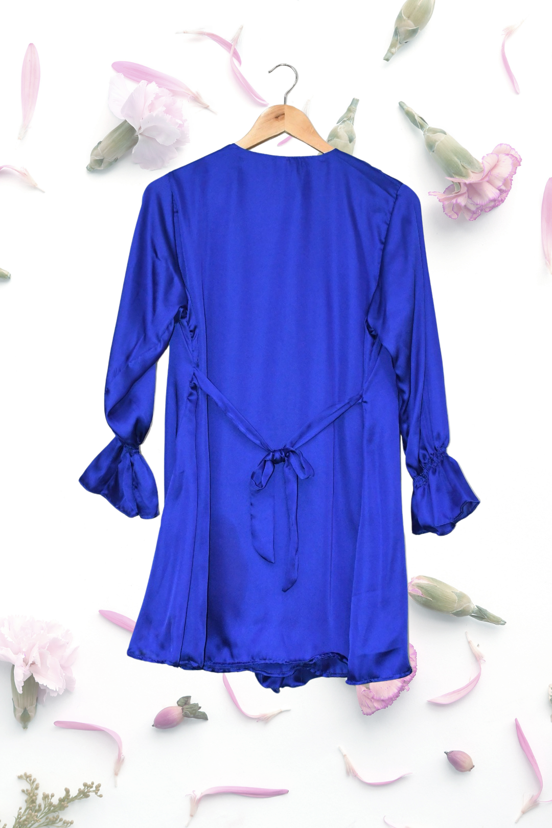 Ruffled Frilled Top- Cobalt Galaxy