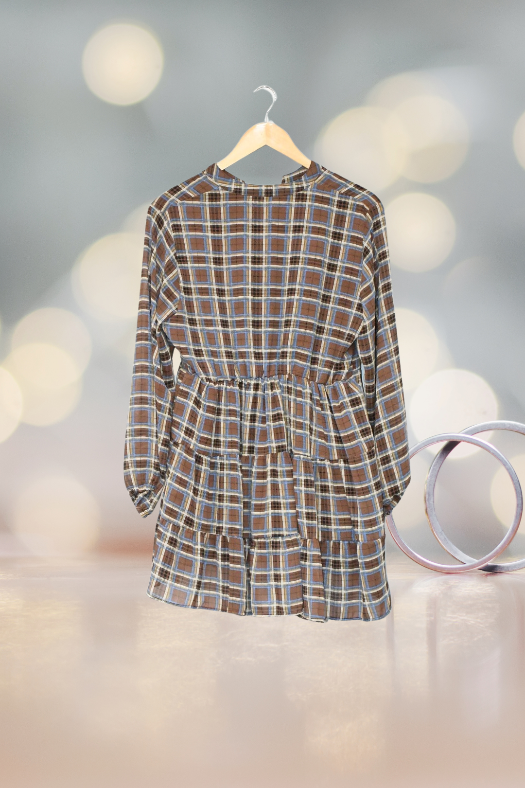 Top Plaid Pattern-Sandy Rainbow