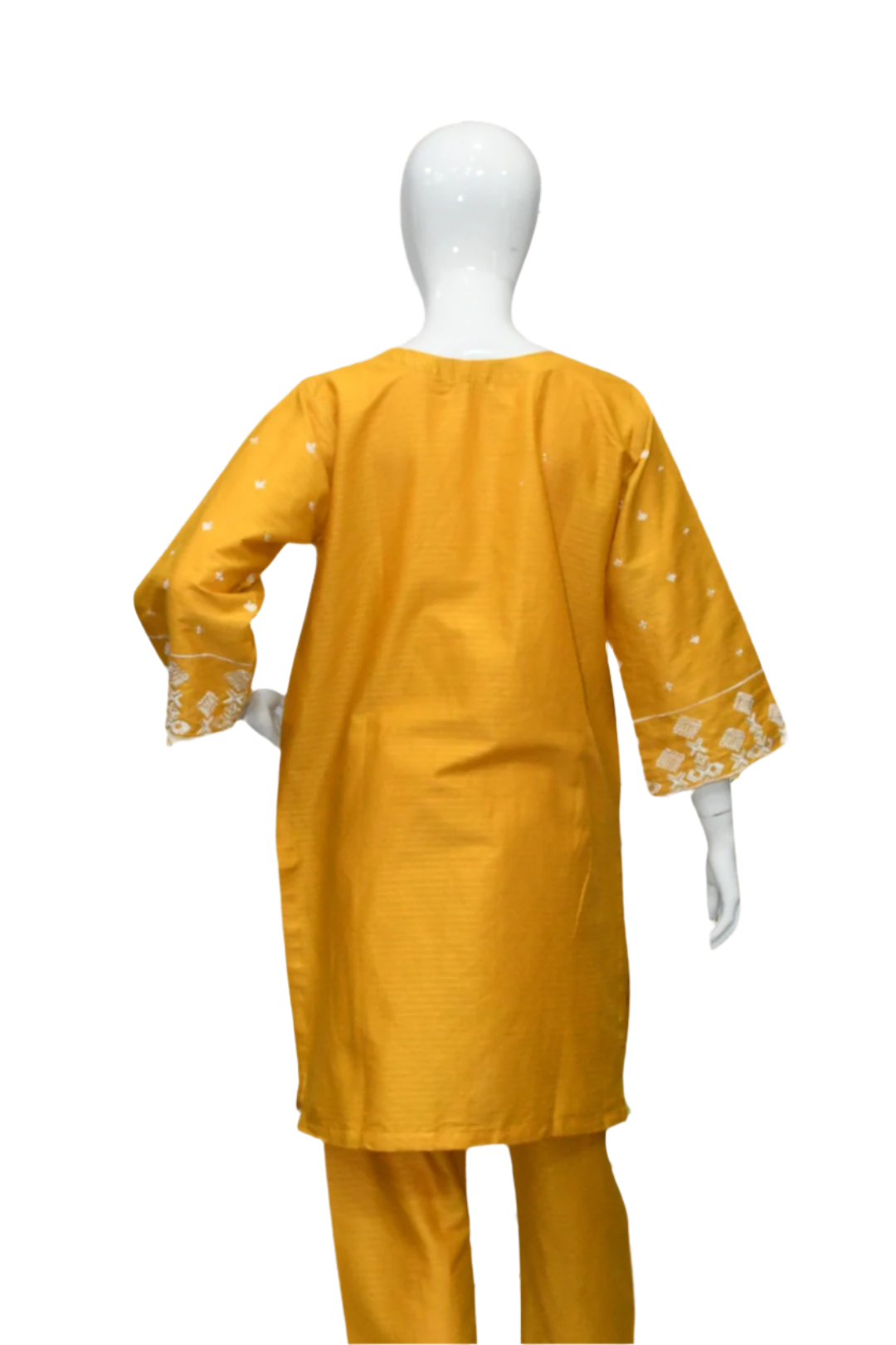 Sunflower Yellow Embroidered Shirt and Trouser