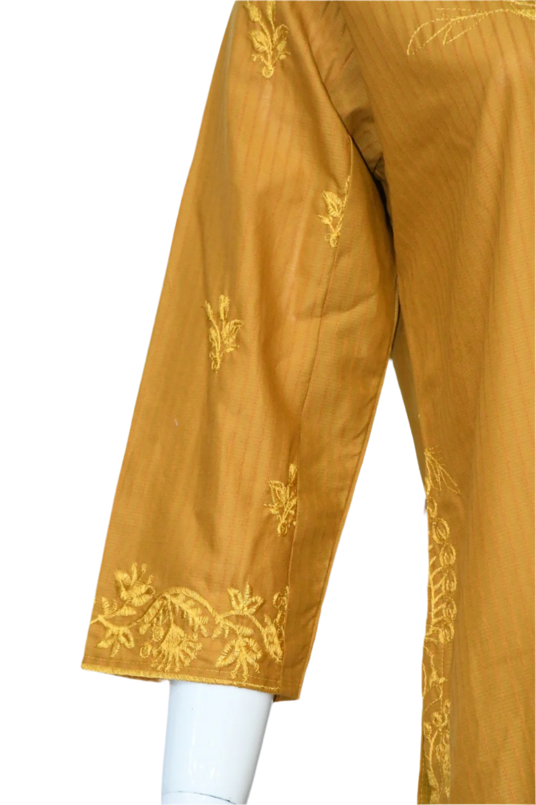 Mustard Yellow Embroidered Shirt and Trouser