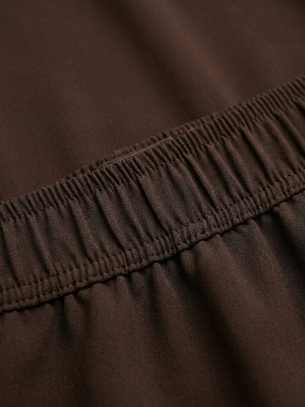 Co-Ord Set V Button Neck-Brown