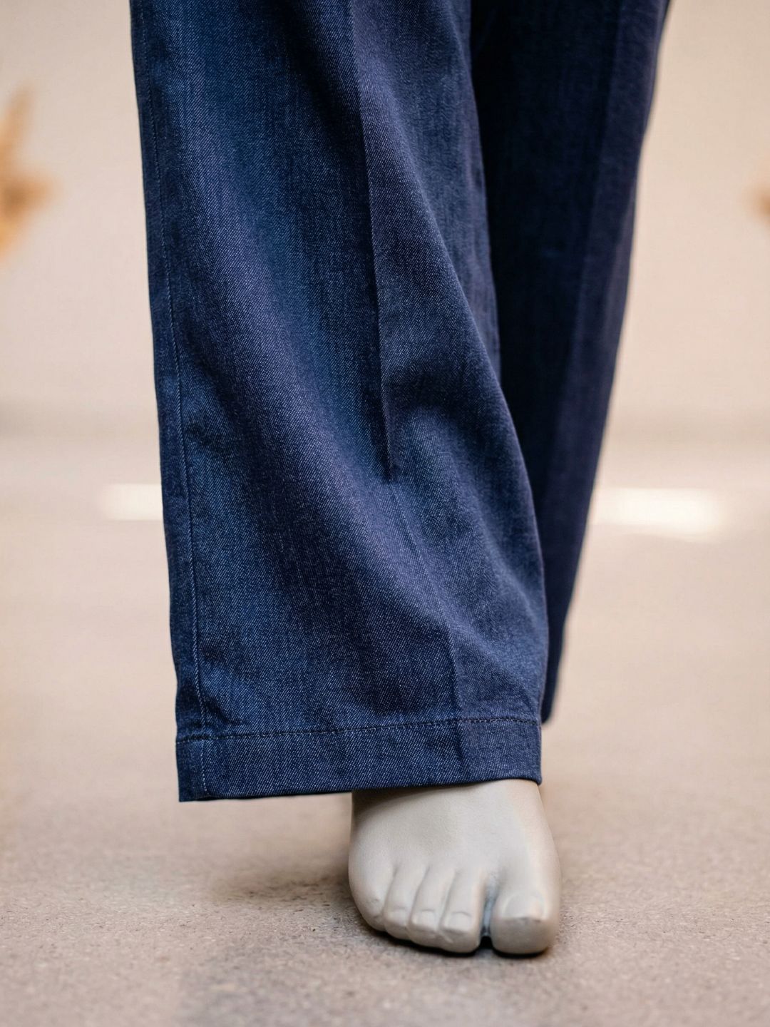 Co-Ord Set V Button Navy