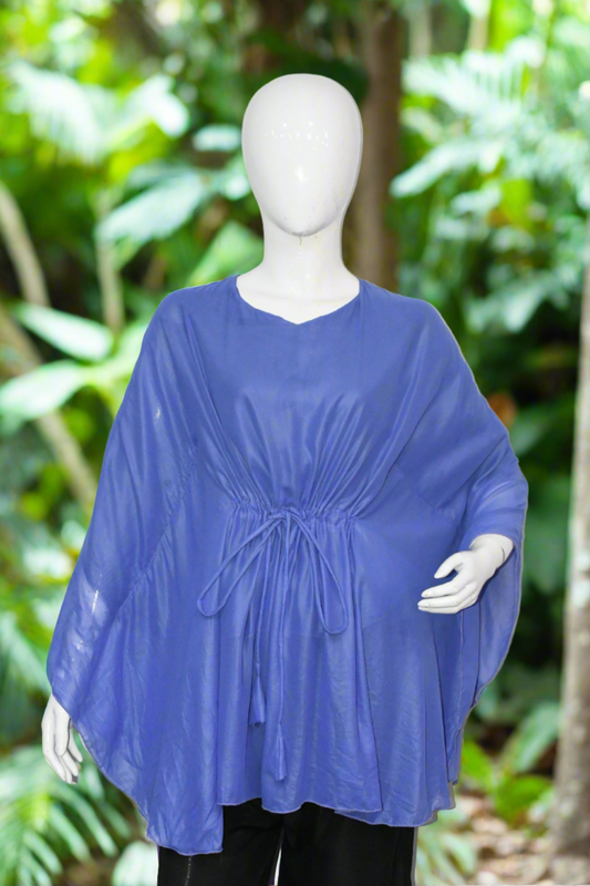 Kaftan Top-Vivid Indigo