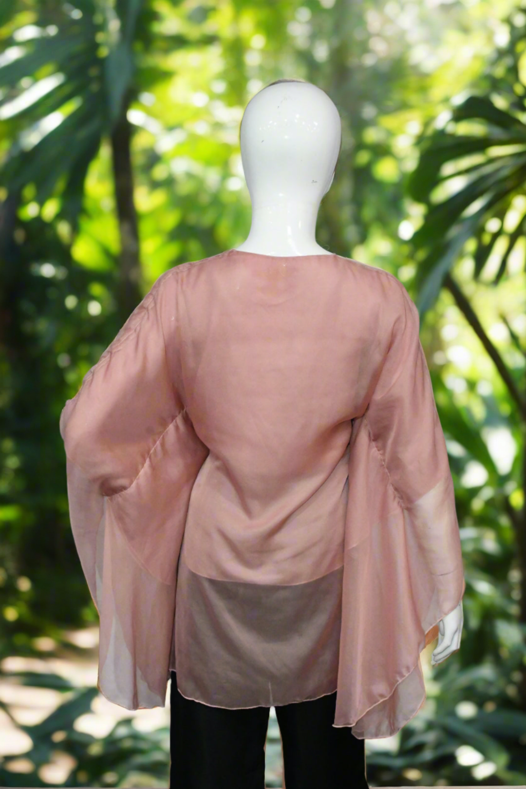 Kaftan Top-Pastel Peach